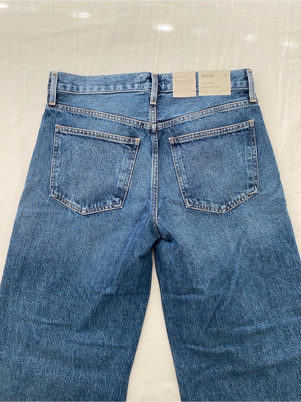 New Agolde Clara Jean in Noise | Low rise baggy flare - Picture 5 of 9